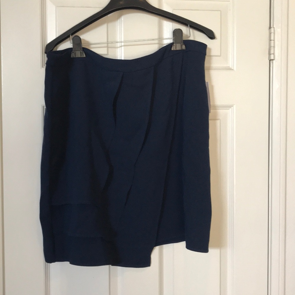 18w Modamix Navy skirt Asymmetrical